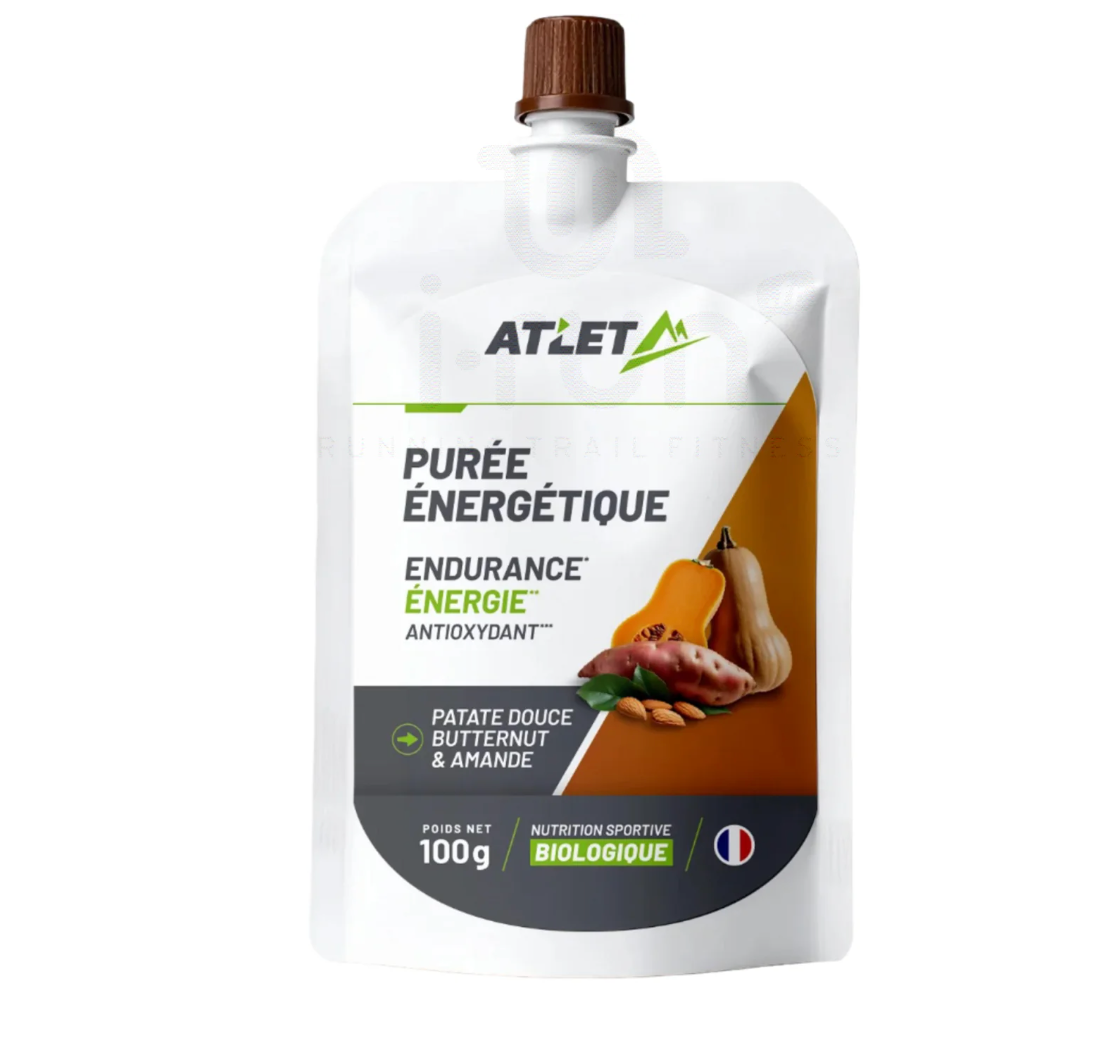 Atlet Purée énergétique Bio - Butternut-Patate Douce-Amande